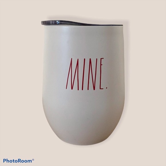 Rae Dunn Stainless Steel Mine & Yours White & Red Couples Wine/Beer Tumbler Set - Picture 10 of 10